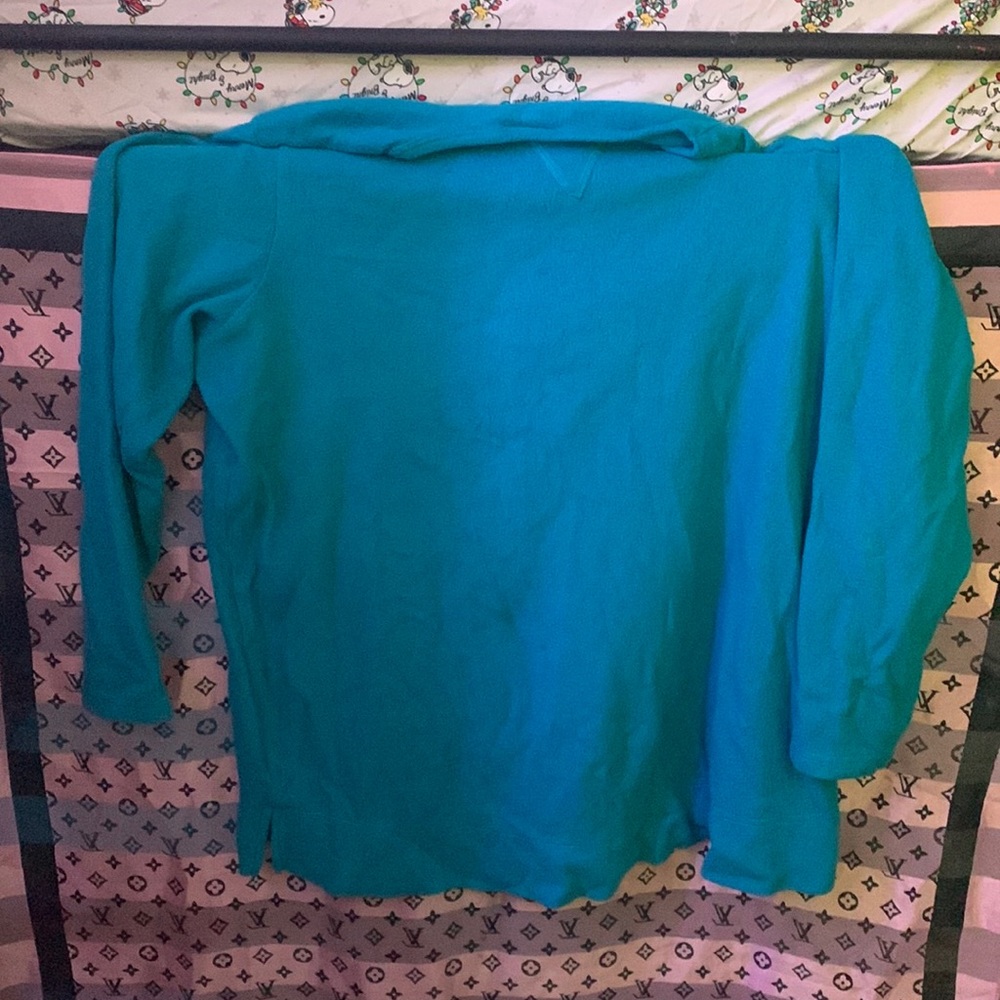 Blue thermal sweater
